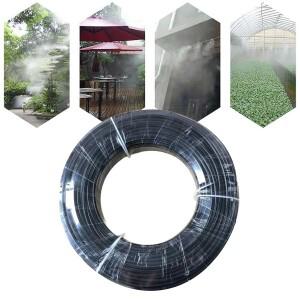 100M 3/8인치 나일론 고압수관 외경 9.52mm 플라스틱 호스 미스트 냉각  시스템 공기 오일 물 튜빙용