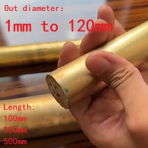 길이 100mm 황동 원형 막대 금속 바 1mm2mm3mm4mm5mm6mm8mm10mm12mm14mm15mm16mm18mm20mm에서 60mm까지