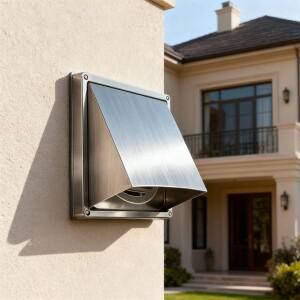 휴대용 스테인리스 스틸 건조기 배기구 커버 방수 원형 덕트 벽 사각형 시스템