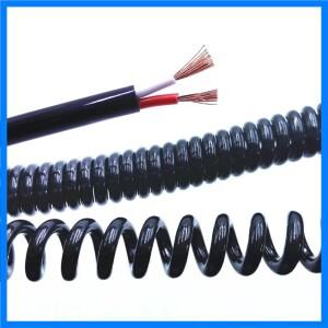 스프링 나선형 케이블 2 코어 3 4 5 6 8 9 10 12 14 코어 0.2mm 0.3mm 0.5mm 1.0mm 2.0mm 와이어 수축 케이