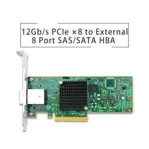 12Gbs PCIe3.0 8 - 외부 8포트 SASSATA HBA SAS3008-8E 9300-8E