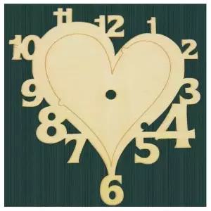 TBZ 나무시계판(하트)