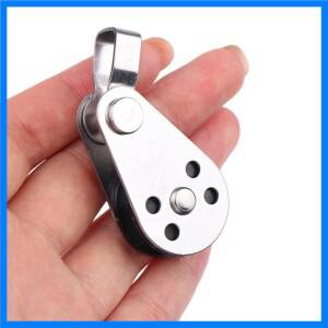 카약 보트용 내구성 있는 304/316 스테인레스 스틸 25mm 로프 러너 블록; 단일 휠 하중 베어링 회전 리프팅