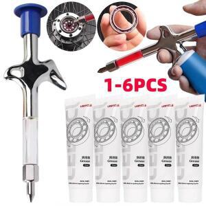 자전거 그리스 건 MTB 베어링 허브 주사기 오일 윤활유 헤드셋 포크 플라이휠 사이클링 액세서리 1-6개