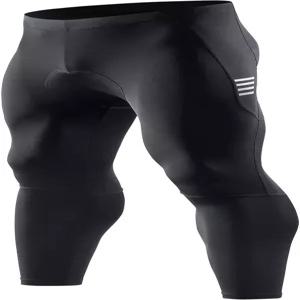 산틱 남성용 자전거 바지 롱 4D 패딩 사이클링 타이츠 레깅스 아웃도어 라이딩 팬츠 지퍼 포켓 포함