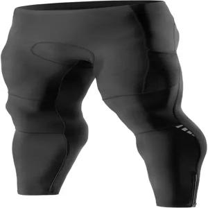 산틱 남성 사이클링 팬츠 패딩 보온 산악 자전거 타이츠 추운 날씨 플리스 레깅스 라이딩