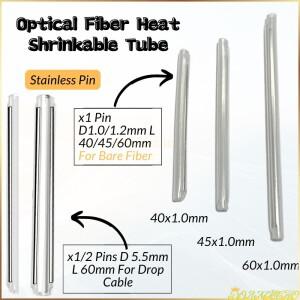 광섬유 융합 보호 스플라이스 슬리브 열 수축 튜브 핫멜트  40mm 1000 개