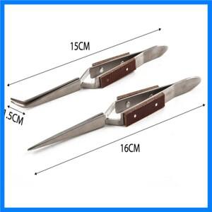 곡선형 스트레이트 리바운드 보석 용접 트위저 납땜 핀셋 셀프락 주얼리 제작 도구 수리 잠금 선택