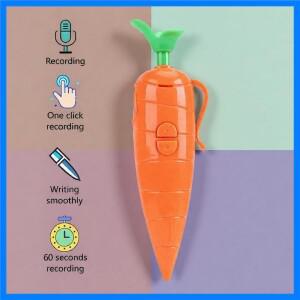 주디 & 닉 당근 보이스 레코더 펜 재미있는 귀여운 만화 캐릭터 필기 펜 신기한 개학 선물 전자 사운드 장