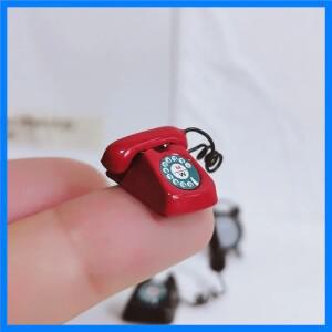 인형의 집 미니어처 음식 장난감 장면 모델 인형의 집 액세서리 레트로 미니 홈폰