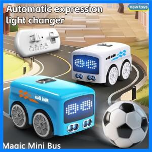 스마트 RC 매직 미니 버스 지능형 리모컨 제스처 감지 유도 추적 만화 자동차 애니메이션 차량 장난감 어린