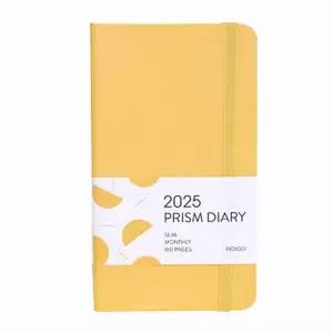 날짜형 176YLG19 다이어리 2025 수첩형 월간 밀키옐로우 프리즘