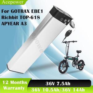 GOTRAX EBE1 Richbit TOP618 36V 7.5Ah 10.4Ah APYEAR A3 HoldOn Q1 VELLO 6T 교체 용 전기 자전거 배터리