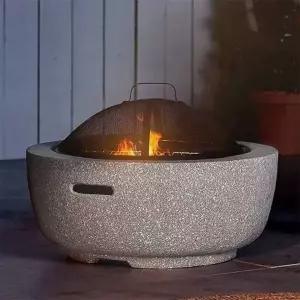 타원형 스톤 캠핑용 화로대 스토브 바베큐 화롯대