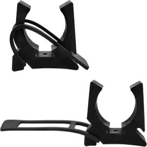 고무 스트랩이 있는 검은색 스프링 클램프 노 폴 홀더 해양 클립 퀵 릴리스 보트 후크 세트 개프 앵커 패들