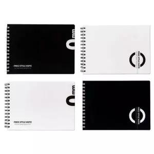 6000 807USW95 4권 프리스타일 1세트 노트 무지 PP B5 스프링