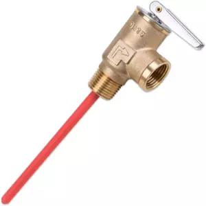 Comidox 1Pcs 온수기용 황동 안전 압력 밸브 150 PSI 쉽게 설치 RV 상용 보일러 탱크용 T P 1/2 NPT 온도