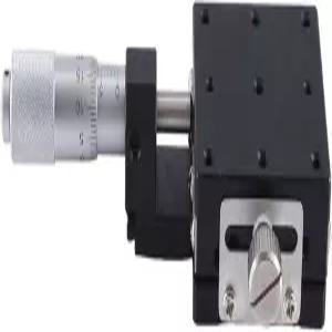 GZShUNLI X 40X40mm 노브 마이크로미터 슬라이딩 스테이지 가이드 레일형 플랫폼 수동 변위 테이블 쉽게