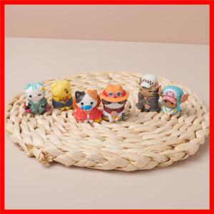 애니메이션 원피스 루피 피규어 조로 고양이 모양 에이스 Q 버전 사보 데스크탑 생크 장식품 장난감 컬렉션