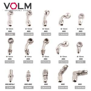AN3 바이크 오토바이 전동 자전거 유압 브레이크 오일 호스 라인 밴조 피팅 m10x1 스테인레스 스틸 10mm