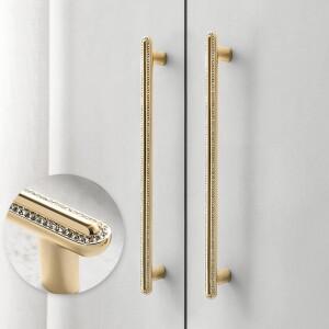 KK  FING 고급 캐비닛 문 손잡이 크리스탈 아연 합금 주방 찬장 옷장 당기기 서랍 가구 하드웨어