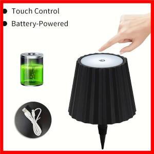 램프 드 테이블 en forme de bouteille sans fil commande tactile 3 couleurs gradation continu veilleus