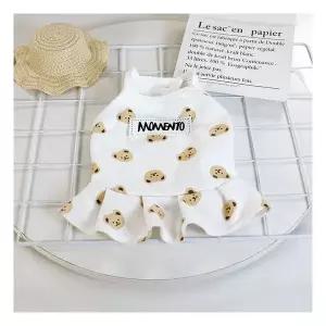 기타 코튼 베어 플레어 스커트 애견봄옷 강아지봄옷 강아지패션티 예쁜강아지티 강아지패션옷