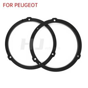 푸조용  오디오 스피커 어댑터 패드 링 마운트 서브 우퍼 베이스 롱 무손실 설치 와셔 하네스 2 개