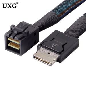 PCIE Oculink SFF 8611 4IMINI SAS 8643 4I 서버 초고속 케이블 데이터 연장 남성남성 전송 라인