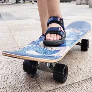 스케이트 입문용 초보자 짧은 전동 스케이트보드 롤러 크루져