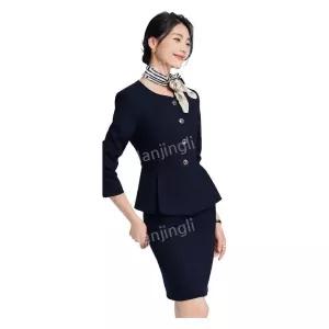 에스테틱 유니폼 승무원 단체복 복장 오피스룩 재킷 근무복 작업복 세트 간호복 면접