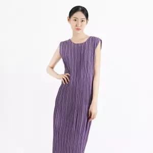 베이직 라운드 나시 롱 일자 원피스_YG07PQO50