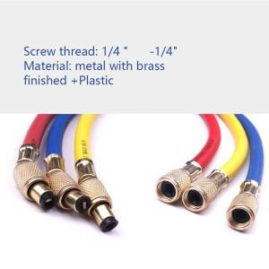 3PCS 냉매 충전 호스 50025000PSI 1/4 