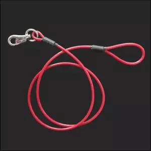 [골드스마일]8mm 국산 리드줄 와야 개줄 애견 코팅 와이어 빨강