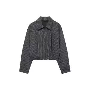 겨울 여자정장세트 추동 잔스트라이프 파일럿 재킷+바지 세트 ible4