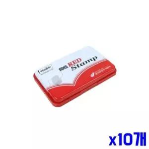 bns 선명한 레드 스탬프 x10개 도장인주 스탬프잉크 인주 인주 스탬프잉크 매표인주