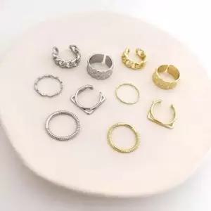 실버 반지 세트 레이어드 링 은반지 링반지 은반지 레이어드반지 남녀공용반지 패션반지