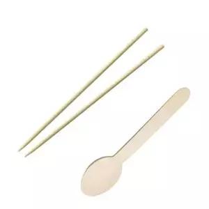 일회용 젓가락 숟가락 수저세트 50P 나무 영수 세트