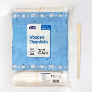 일회용 나무젓가락 250개 위생젓가락 포장젓가락