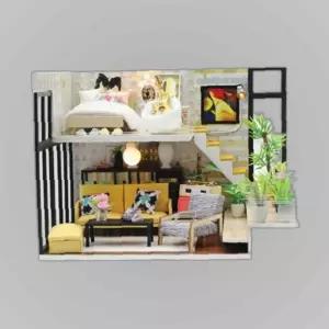 DIY 조립식 미니어쳐 하우스 모형 휴일 로라의