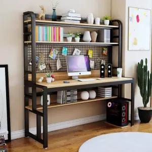 컴퓨터 책상 책꽂이 2인 일체형 탁상 1000