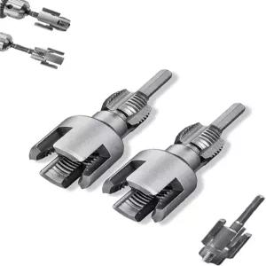 파이프 나사산 절단 도구 내부 및 외부 통합 전동 드릴 호환 PVC 키트 1/2인치(DN15) 3/4인치(DN20) 크기