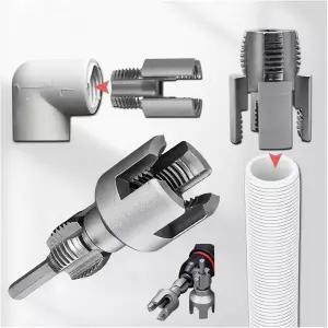 내부 및 외부 파이프 나사산 통합 도구 1/2 3/4 1 Npt 2025 전면 PVC 리 전기 드릴 크기 제작 키트