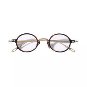 고도근시 안경테 티타늄 뿔테 원형 동그란 알작은