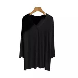 [라일리여성의류] Rly 브이넥 오버핏 롱 긴팔 롱슬리브 티셔츠