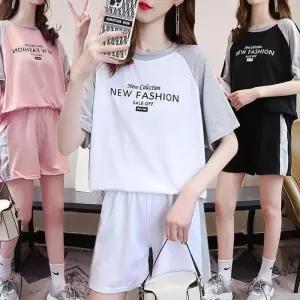 [라일리여성의류] Rly 트레이닝셋트 여자반바지셋트 반팔반바지셋트