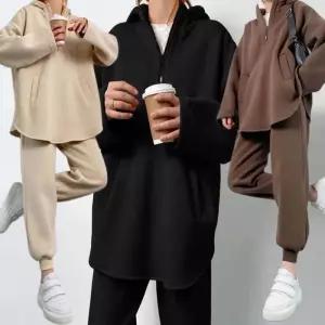 [라일리여성의류] Rly 여자아노락세트 조커트레이닝복 반집업 여성후디세