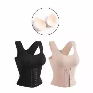 [라일리여성언더웨어] Rly 여성 뽕브라나시 올인원 바디쉐이퍼 코르셋 캡내장