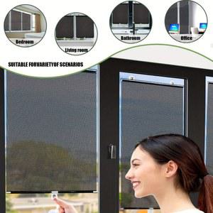 블라인드스크린 자동 사이드 윈도우 블라인드 네일 프리 흡입 차양 유리 커버 침실 주방 사무실 커튼용