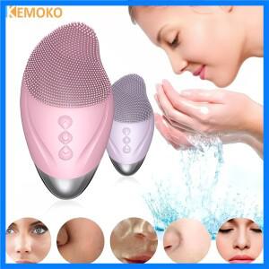 USB 얼굴 충전식 실리콘 클렌징 브러시 마사지 얼굴 딥 클리닝 모공 피부 건강 관리 장치 화장품 악기